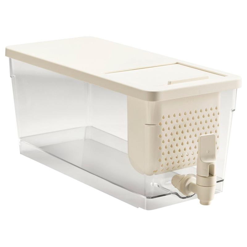 KLIPPKAKTUS クリップカクトゥス 蛇口付き容器 冷蔵庫用 - 透明 4.5 l