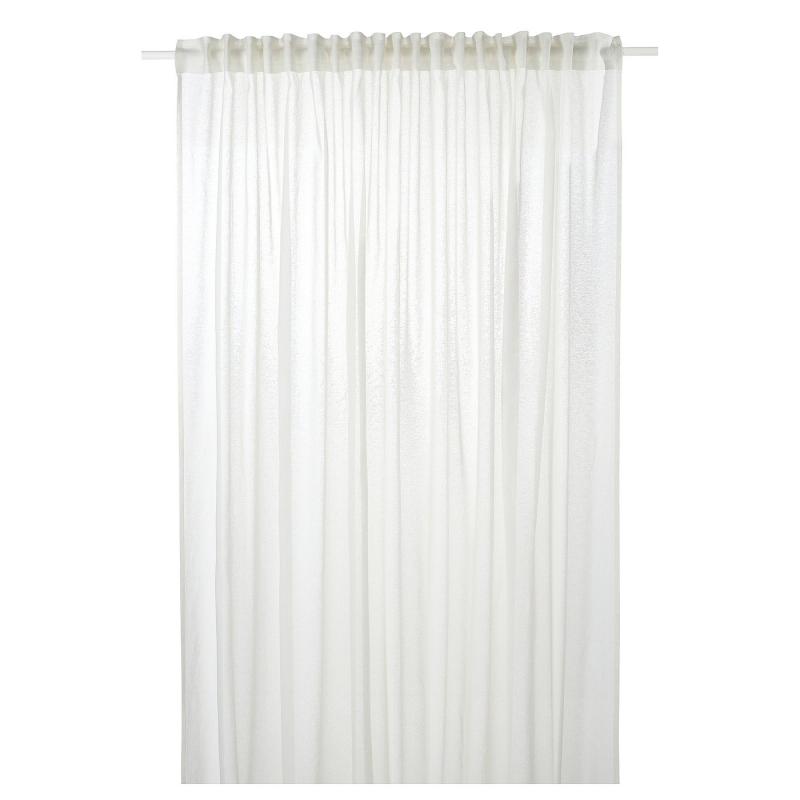 STOCKHOLM 2025 ストックホルム 2025 レースカーテン1枚 - オフホワイト/ヘディングテープ付き 300x250 cm