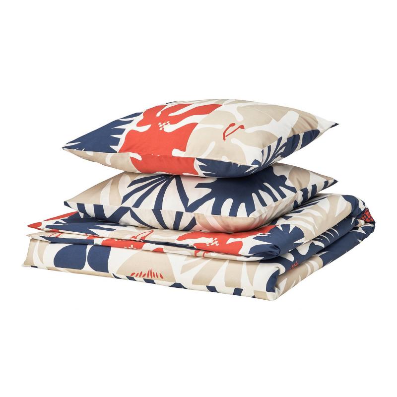 HYLSNEJLIKA ヒルスネイリカ 掛け布団カバー＆枕カバー（枕カバー2枚） - マルチカラー 200x200/50x60 cm