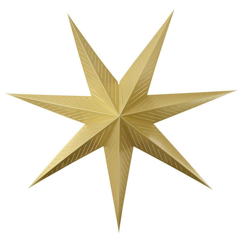 STRÅLA ストローラ ランプシェード - 黄銅色/ストライプ 90 cm