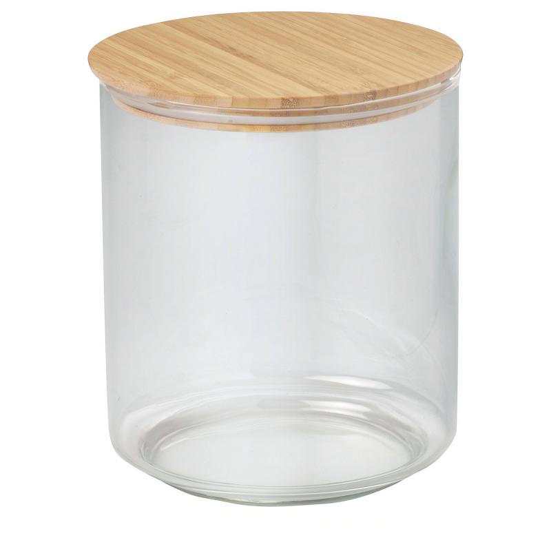 EKLATANT エクラタント ふた付き容器 - クリアガラス/竹 2.3 l