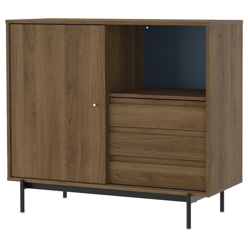 RÅDMANSÖ ロードマンソー キャビネット - ブラウン ウォールナット調 118x49x103 cm