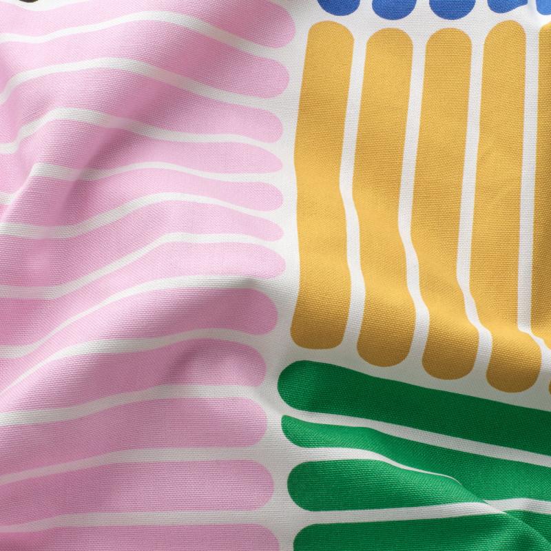 LYCKSELE リクセーレ カバー 2人掛けソファベッド用 - グリントルプ マルチカラー/ストライプ模様