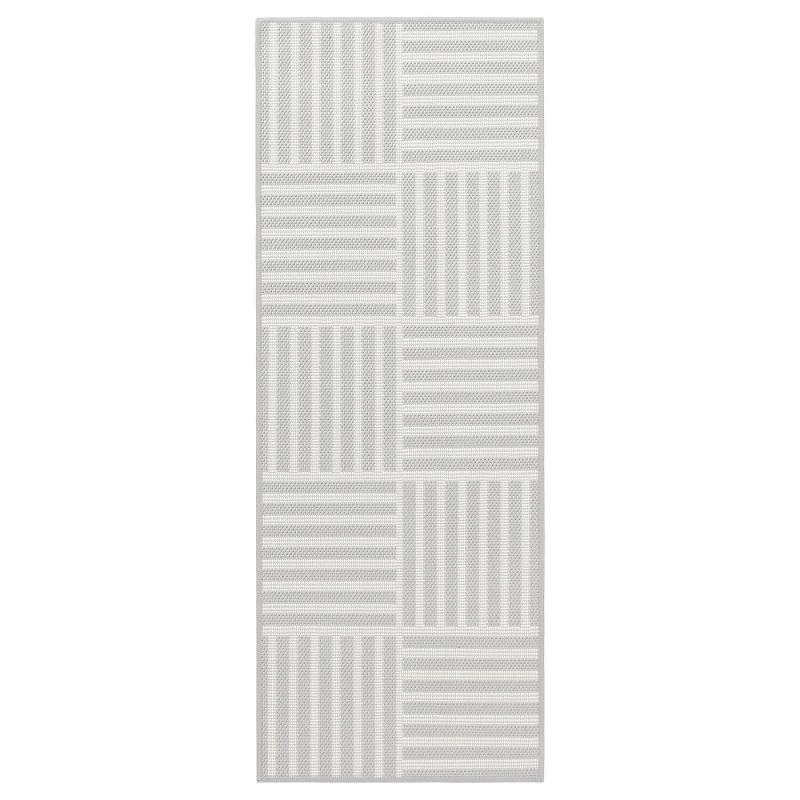 GATUSEKTION ガートセクショーン キッチンマット - グレー/チェック 45x120 cm