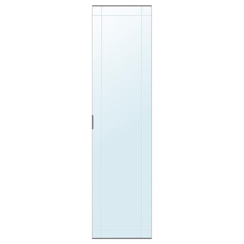 KAMMARTORP カマルトルプ ミラー扉 ソフトクロージングヒンジ付き - グレー 50x195 cm