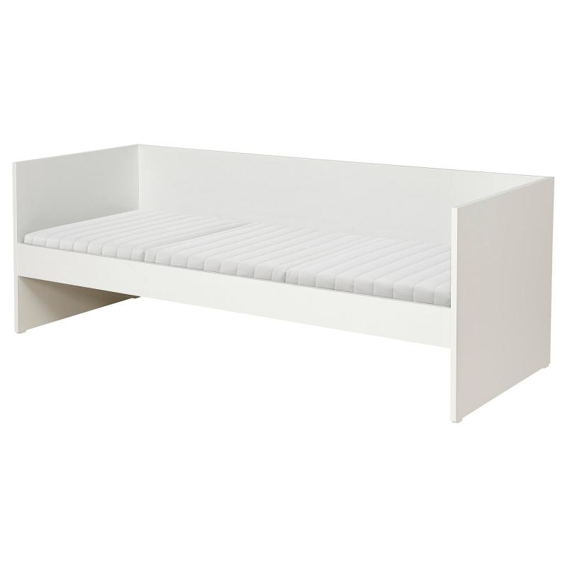 VIHALS ヴィーハルス デイベッド マットレス1付き - ホワイト/オンフェレット かため 80x200 cm