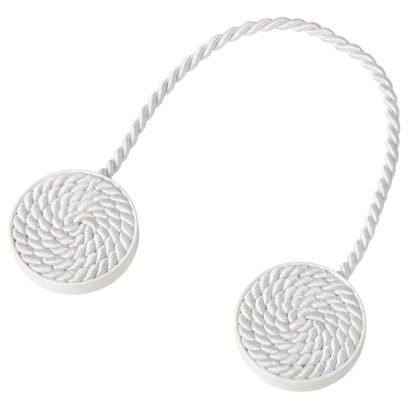 FÖNSTERBOMAL フォンステルボマル マグネット式カーテンホルダー - ホワイト