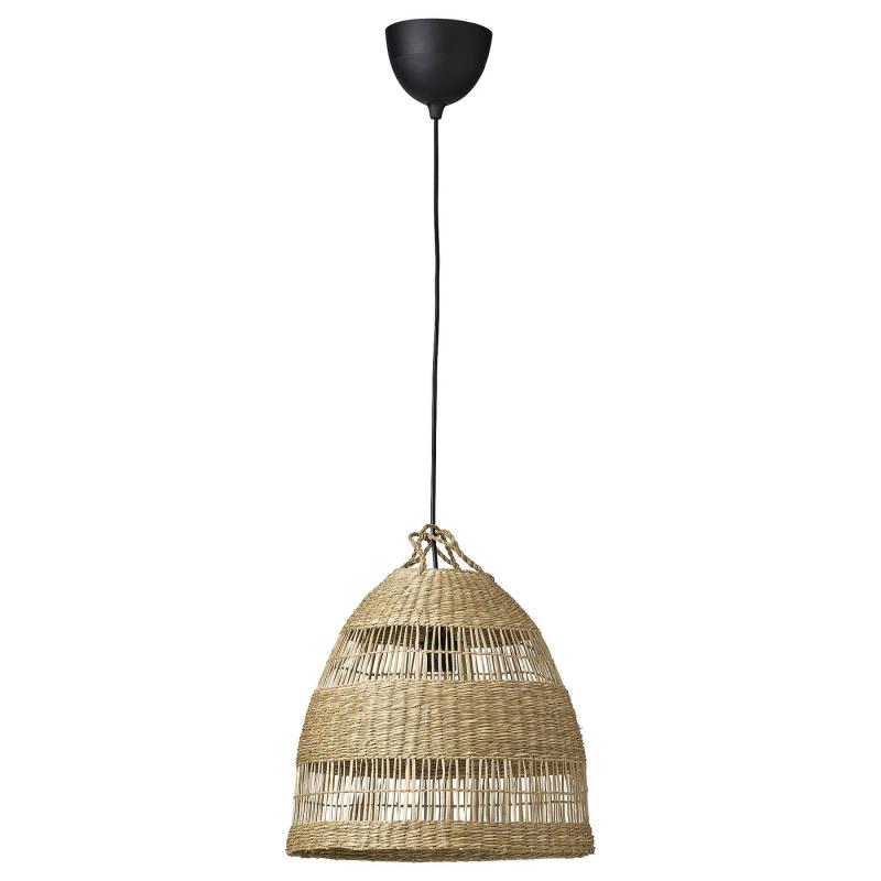 TORARED トラレード / HAVSDJUP ハーヴスユープ ペンダントランプ - ハンドメイド スゲ/ブラック 36 cm