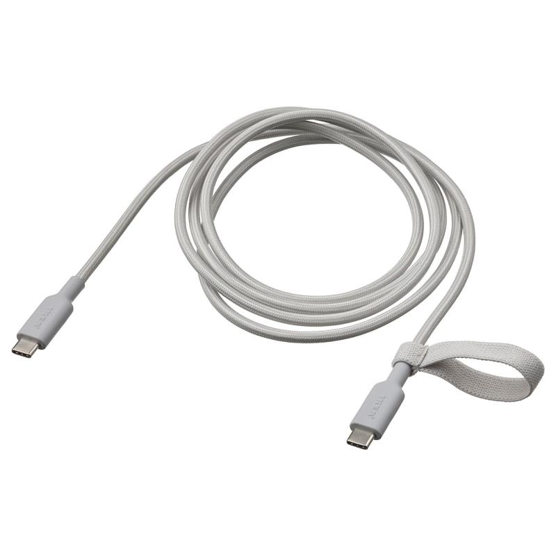 LILLHULT リルフルト USB-C - USB-C - ライトグレー 1.5 m