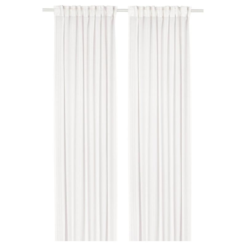 STENFRÖ ステンフロー レースカーテン1組 - ホワイト/ヘディングテープ付き 145x250 cm