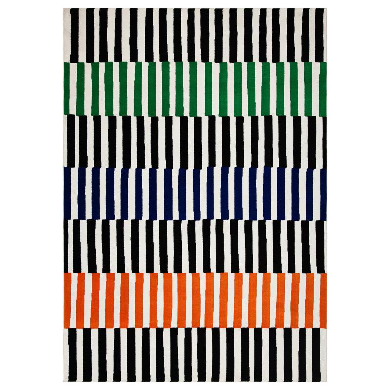 VÄNDPLATS ヴェンドプラッツ ラグ パイル短 - マルチカラー/ストライプ 170x240 cm