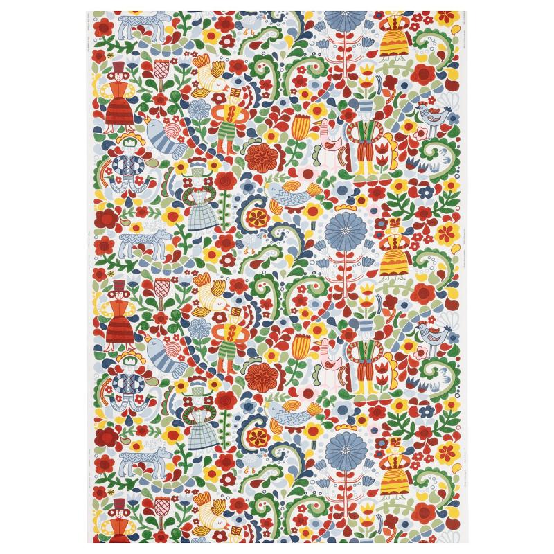 CINTIAKAKTUS シンティアカクトゥス カットクロス - ホワイト/マルチカラー 150x300 cm