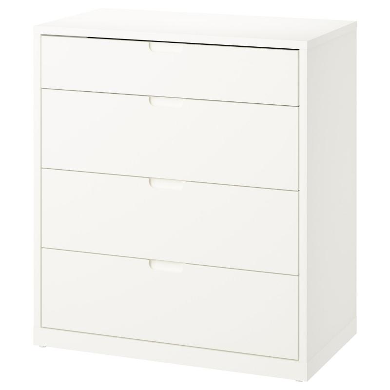 TONSTAD トンスタード チェスト（引き出し×4） - オフホワイト 82x47x91 cm