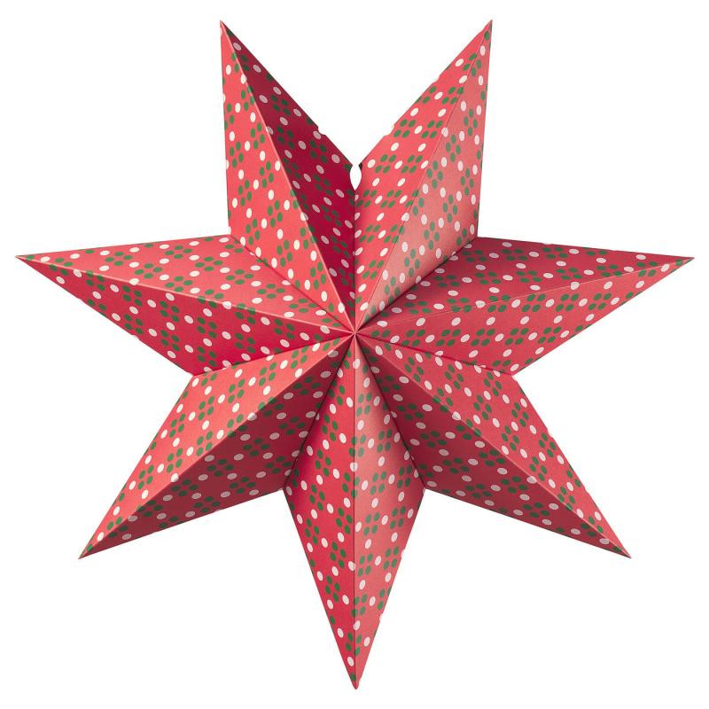 STRÅLA ストローラ ランプシェード - ピンク/グリーン 48 cm