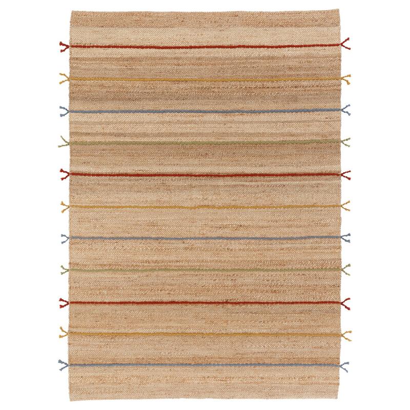 RAKLEV ラークレーヴ ラグ 平織り - 手織り/ナチュラル マルチカラー 170x240 cm