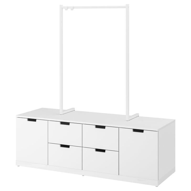 NORDLI ノールドリ チェスト（引き出し×6） - ホワイト 160x169 cm