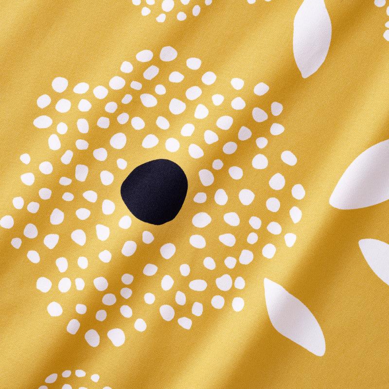 KLIPPAN クリッパン カバー 2人掛けソファ用 - ティンゲトルプ イエロー/ホワイト/フローラルパターン