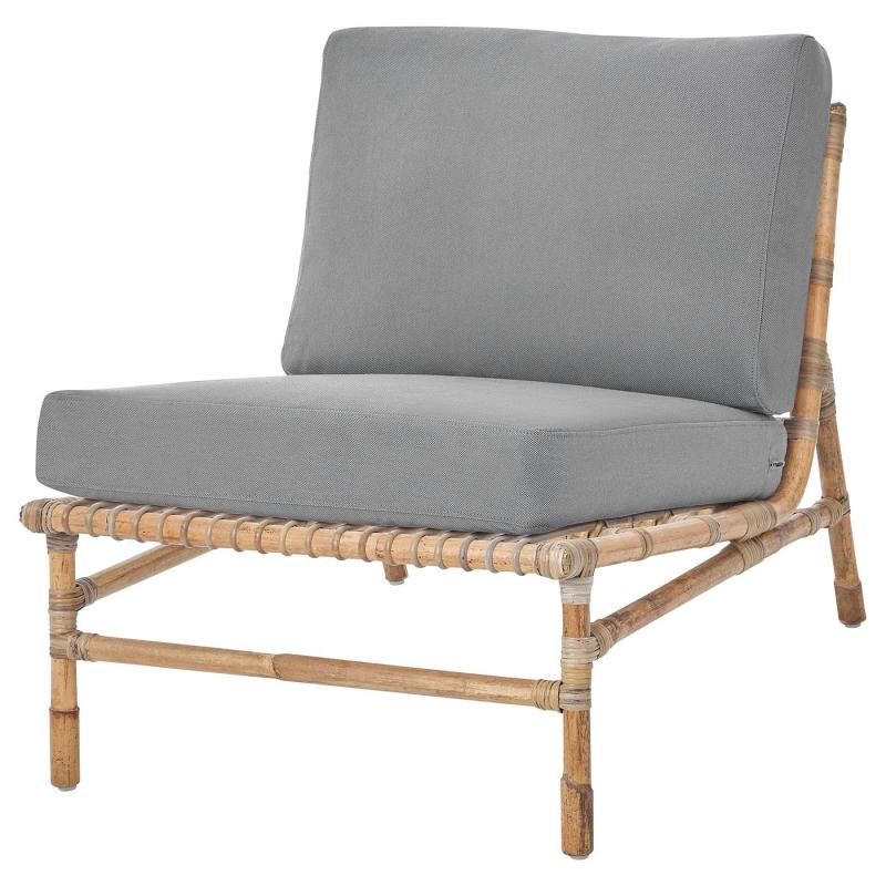 TVARÖ トヴァロー シートセクション モジュールソファ用、屋外用 - ブラウン/フローソーン/デューヴホルメン ダークグレー