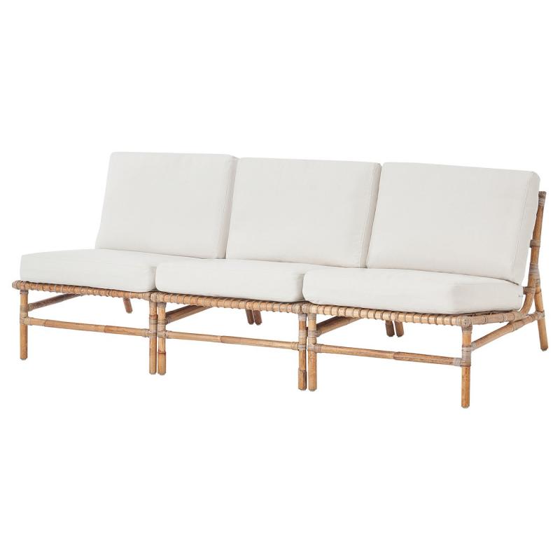 TVARÖ トヴァロー 3人掛けモジュールソファ 屋外用 - ブラウン/フローソーン/デューヴホルメン ベージュ