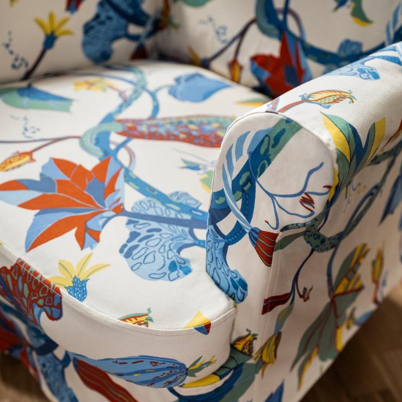 STRANDMON ストランドモン カバー ウィングチェア用 - スティグスボ マルチカラー/ベージュ