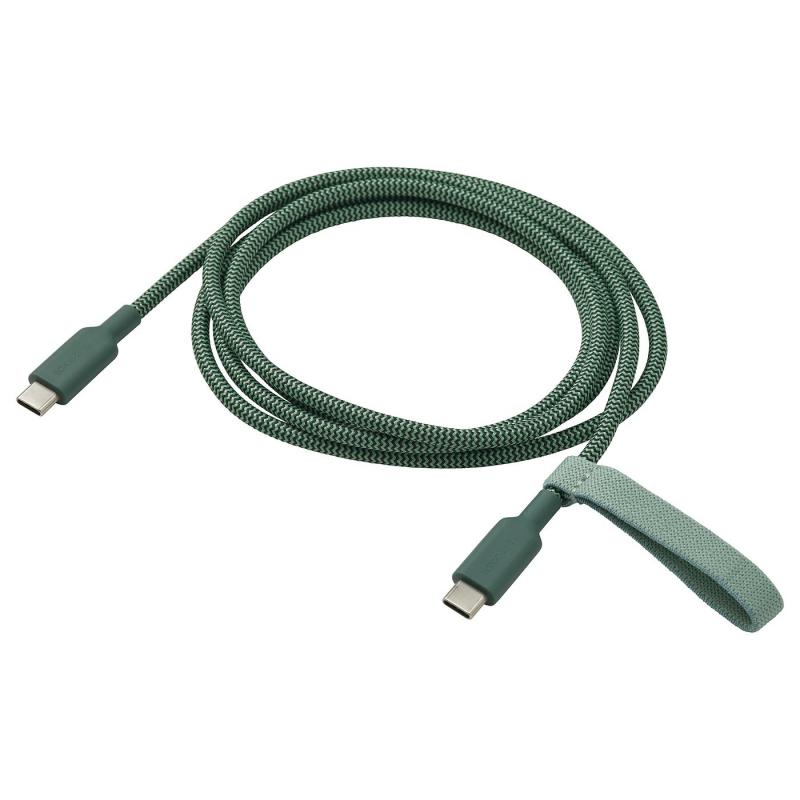 LILLHULT リルフルト USB-C - USB-C - ディープグリーン 1.5 m